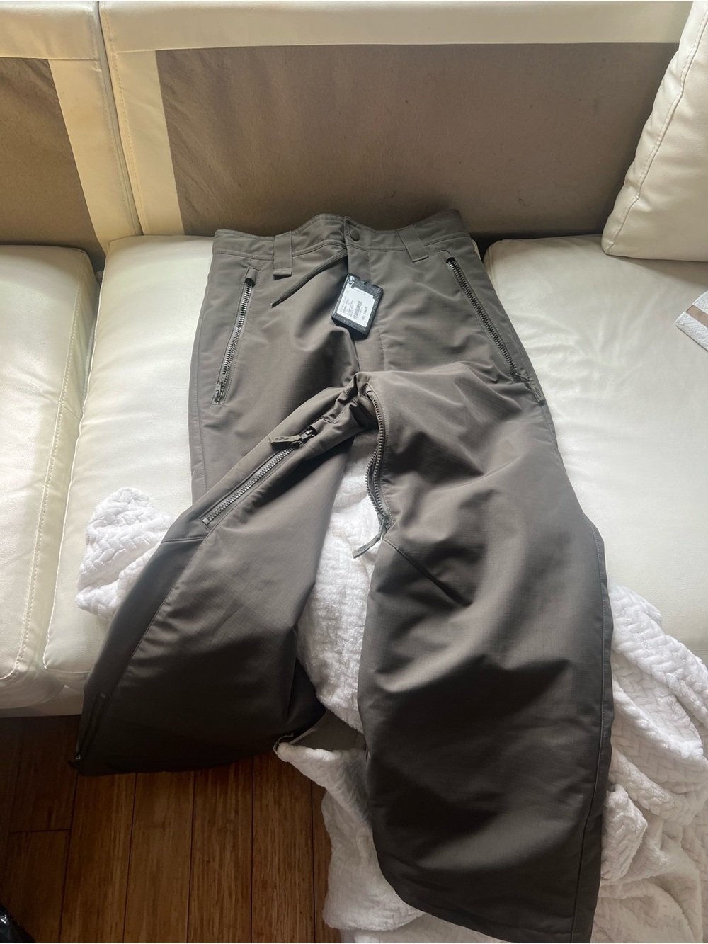 Balenciaga Men's Olive Green Performance Pants